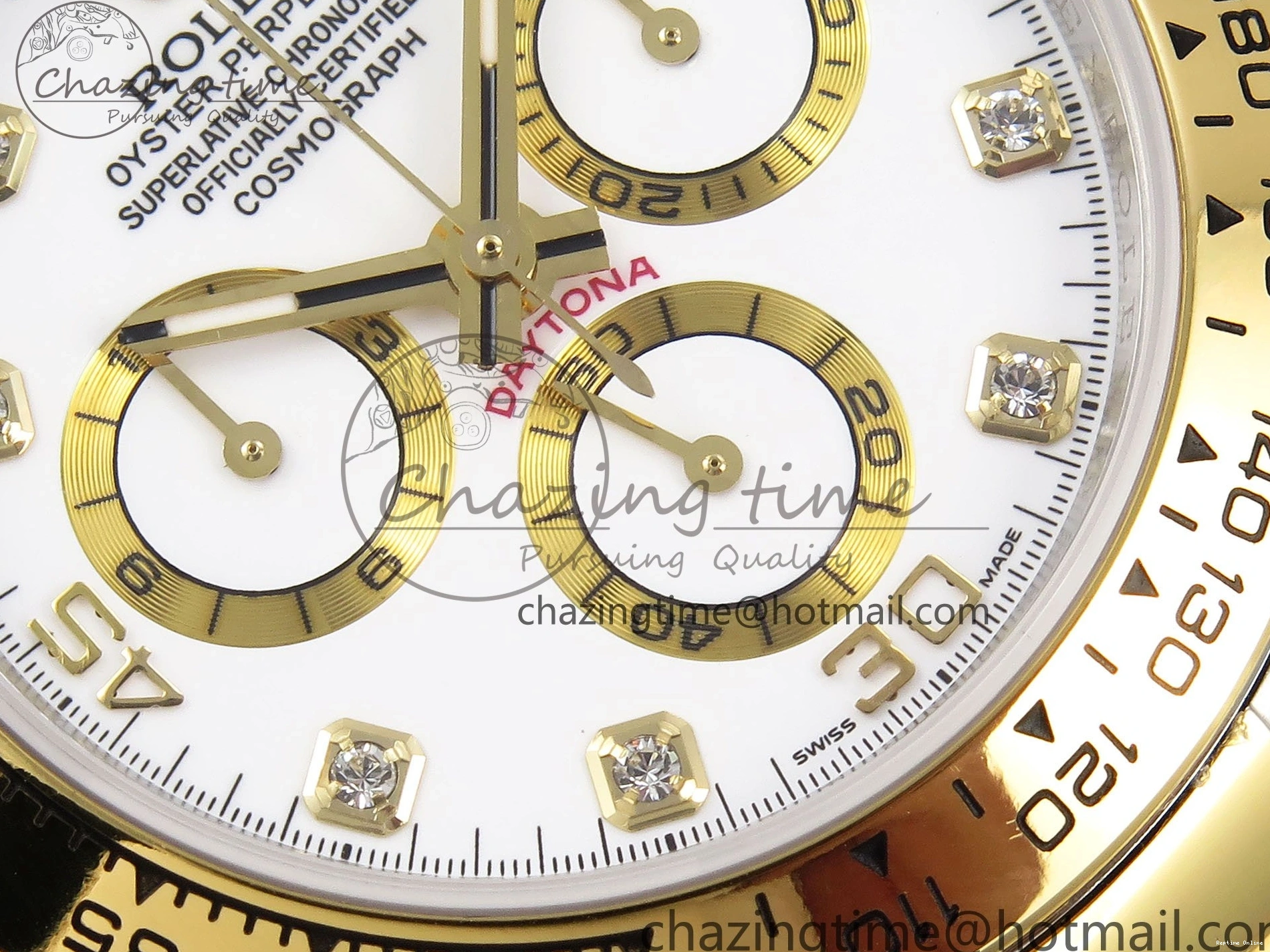 0204 Daytona 116523 SS YG VRF 1:1 Best Edition White Diamonds Dial on SS YG Bracelet A Premium 1644